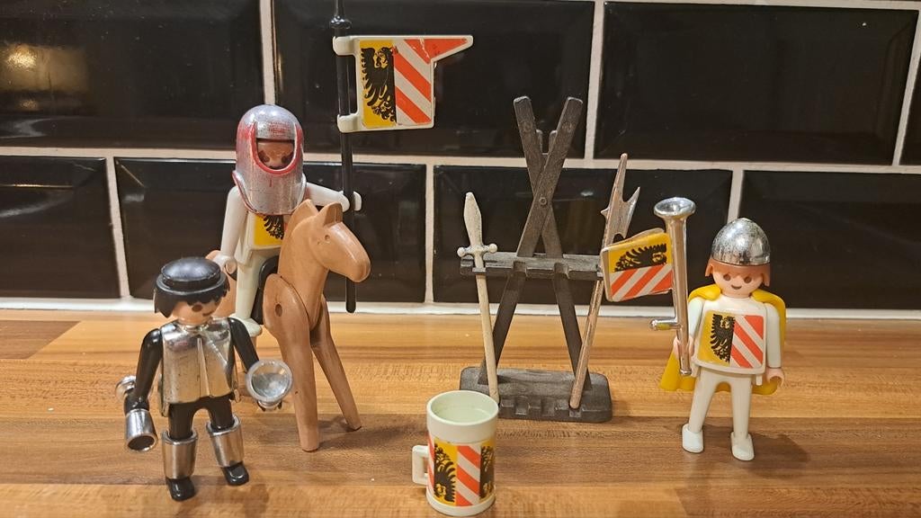 Playmobil Ridderset met accessoires, Kinderen en Baby's, Speelgoed | Playmobil, Ophalen of Verzenden, Gebruikt, Complete set