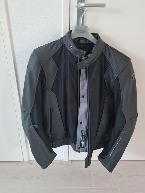 ZGAN Rev'it motorjas heren, Motoren, Kleding | Motorkleding, Jas | leer, Heren, Tweedehands, Ophalen of Verzenden