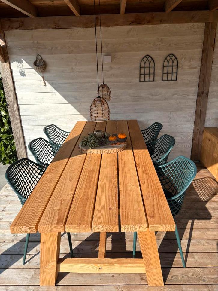 💥 Unieke Douglas Houten Tuintafels & Bankjes| Robuust, Tuin en Terras, Tuintafels, Nieuw, Vierkant, Hout, Ophalen