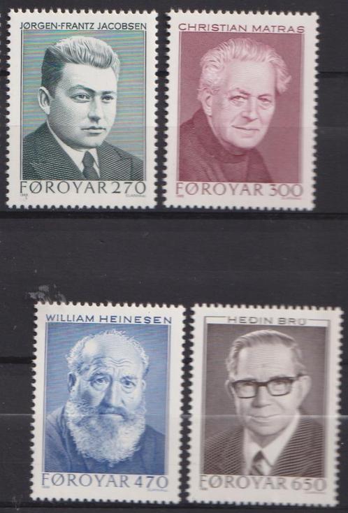 Foroyar 1988 Bekende personen 2, Postzegels en Munten, Postzegels | Europa | Scandinavië, Postfris, Denemarken, Ophalen of Verzenden