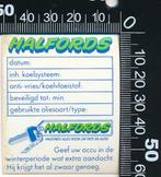 Sticker: Halfords (Onderhoudssticker), Ophalen of Verzenden, Zo goed als nieuw, Auto of Motor