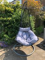 Hangstoel met kussen, Tuin en Terras, Ophalen, Gebruikt, Metaal