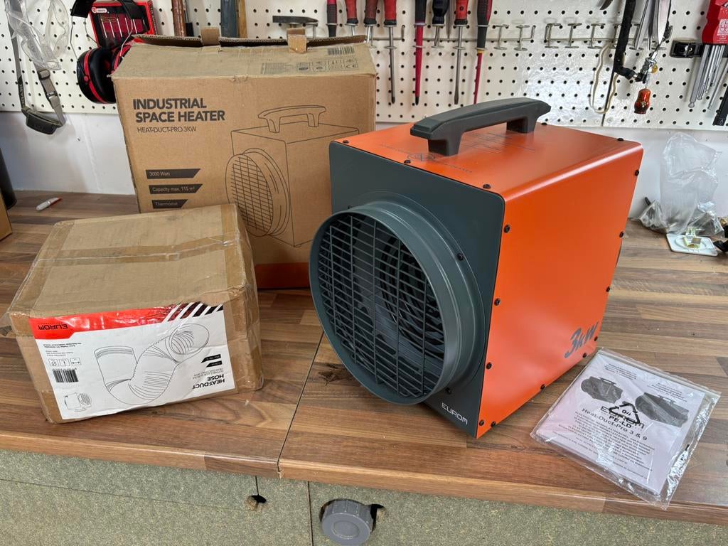 EUROM heat-duct-pro 3 kWH (inclusief flexibele slang), Minder dan 30 cm, Overige typen, Minder dan 60 cm, Ophalen of Verzenden