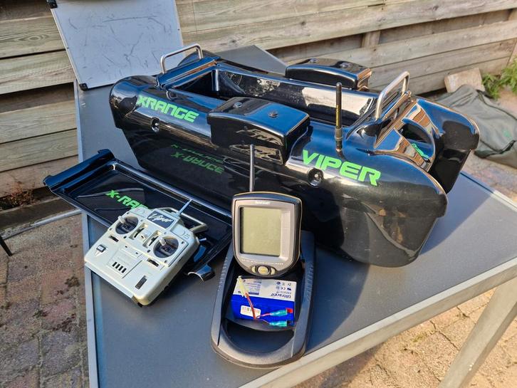 Viper X-Range Voerboot met Dieptemeter humminbird, Watersport en Boten, Hengelsport | Karpervissen, Zo goed als nieuw, Ophalen of Verzenden