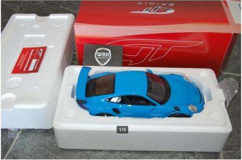 PORSCHE 911 991 GT3 RS blue GT spirit GT139 WRH, Hobby en Vrije tijd, Modelauto's | 1:18, Zo goed als nieuw, Auto, Overige merken