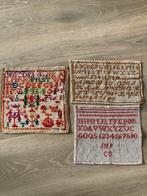 3 antieke merklappen, Antiek en Kunst, Verzenden