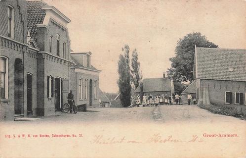 JL098 v Nooten Groot Ammers 1904, Verzamelen, Ansichtkaarten | Nederland, Gelopen, Zuid-Holland, Voor 1920, Verzenden