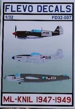 Flevo Decals FD32-007 Mustang, Warhawk, Piper, Mitchell 1:32, Ophalen, Zo goed als nieuw, Groter dan 1:72, Overige merken