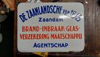Emaille reclamebord te koop/ruil, Ophalen of Verzenden, Gebruikt, Reclamebord