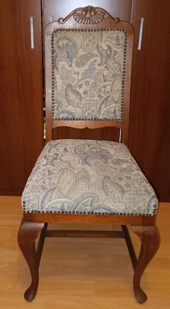 Antieke eiken stoel met Paisley Motief, Antiek en Kunst, Antiek | Meubels | Stoelen en Banken, Ophalen