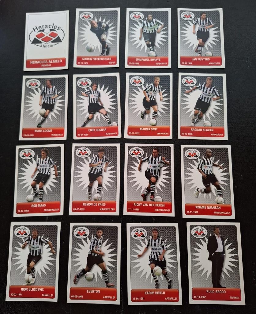 Complete set kaarten Heracles Almelo 2007-08, Ophalen of Verzenden, Zo goed als nieuw, Overige binnenlandse clubs, Poster, Plaatje of Sticker