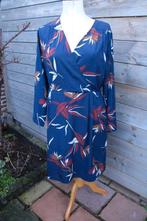 Jurk donkerblauw/ wijnrood La fee Maraboutee mt 42 Vaste pri, La Fee Maraboutee, Blauw, Maat 42/44 (L), Ophalen of Verzenden