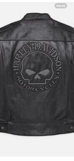 Lederen Harley Davidson Skull motorjas, Motoren, Ophalen of Verzenden, Tweedehands, Jas | leer