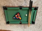Mini biljart voor op tafel - 30 bij 40 cm - compleet, Sport en Fitness, Biljarten en Poolen, Ophalen, Gebruikt, Pooltafel