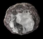 CALCIET + CERUSSIET kristallen in geode., Ophalen of Verzenden, Mineraal