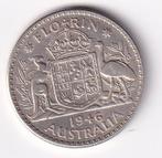 Australia Florin 1946 Fraai, Verzenden, Losse munt, Zilver