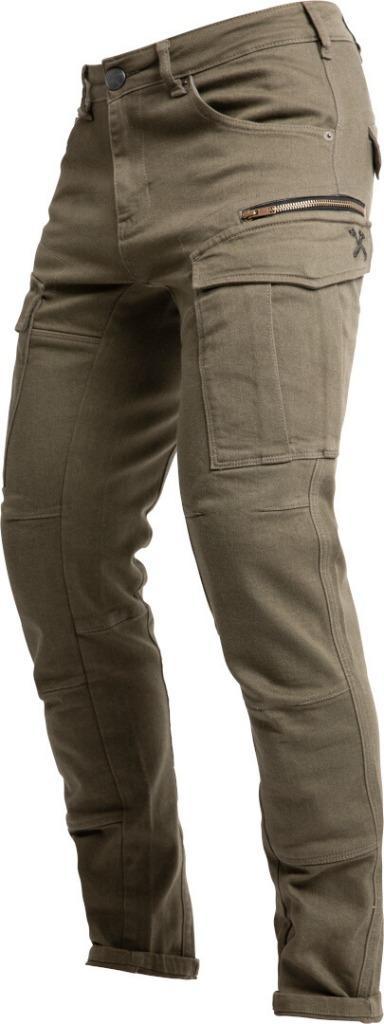 John Doe Defender Mono | Olijf | 33/34, Motoren, Kleding | Motorkleding, Broek | textiel, Heren, Tweedehands, Ophalen of Verzenden
