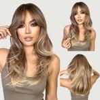 Ombre pruik lang steil haar in laagjes model Dani, Verzenden, Nieuw, Pruik of Haarverlenging