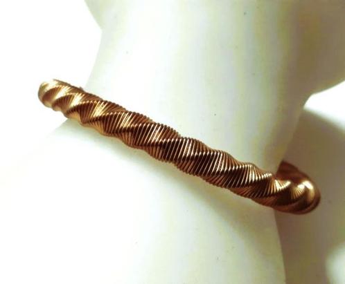Mooie uitrekbare koperen armband, Sieraden, Tassen en Uiterlijk, Armbanden, Zo goed als nieuw, Overige materialen, Goud, Ophalen