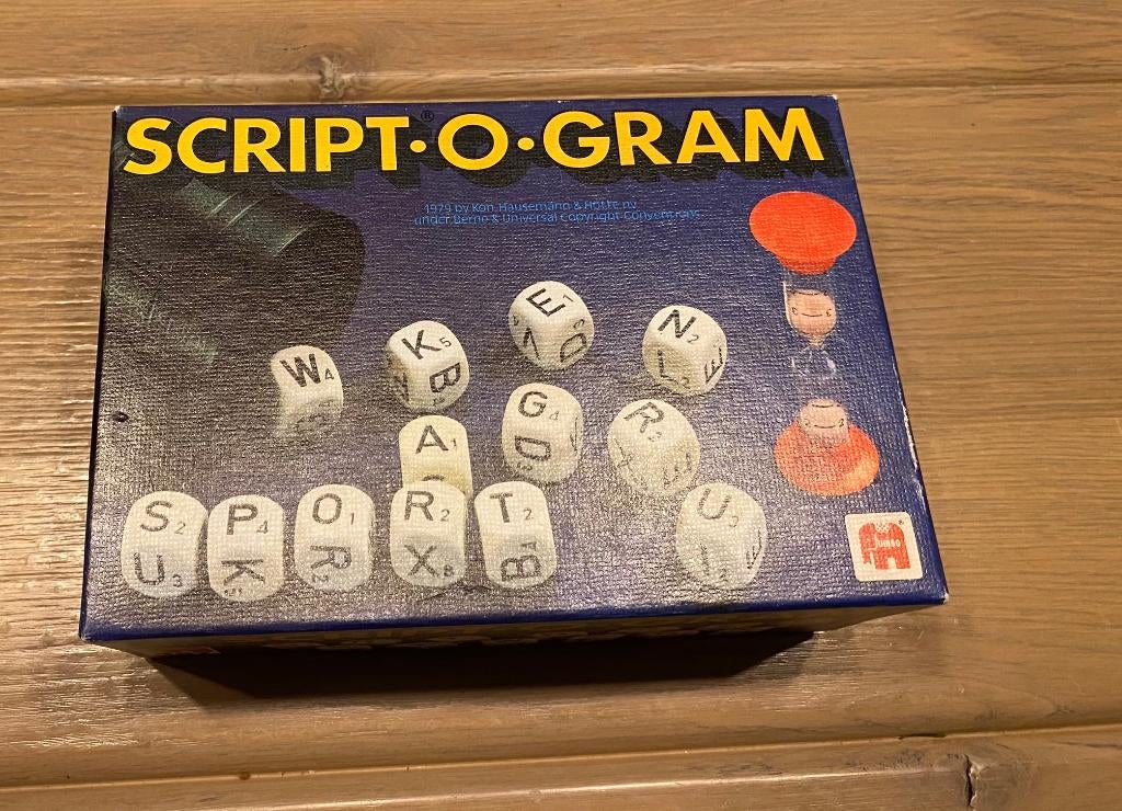 Spel Scrip-o-gram letterspel, Vijf spelers of meer, Ophalen of Verzenden, Gebruikt, Jumbo