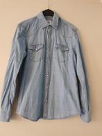 Pull & Bear jeans blouse regular fit maat S (36), Blauw, Halswijdte 38 (S) of kleiner, Ophalen of Verzenden, Zo goed als nieuw