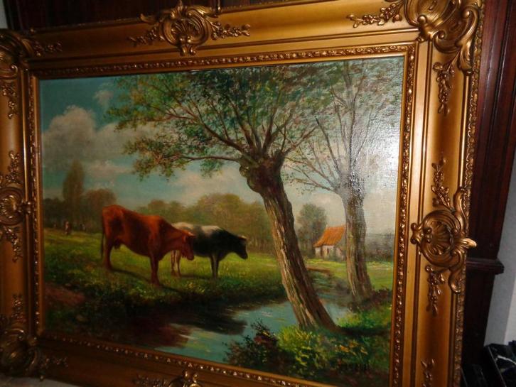 Kasimir (1881)-Prachtig groot schilderij -Vermeld in BENEZIT, Antiek en Kunst, Kunst | Schilderijen | Klassiek, Ophalen of Verzenden