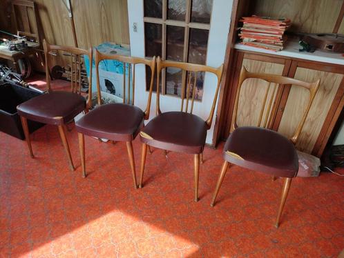 Vintage, Seaty 64 4 design stoelen uit de jaren 60, Antiek en Kunst, Antiek | Meubels | Stoelen en Banken, Ophalen