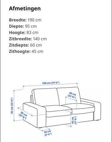 Ikea kivik 2-zits bank - afbeelding 3