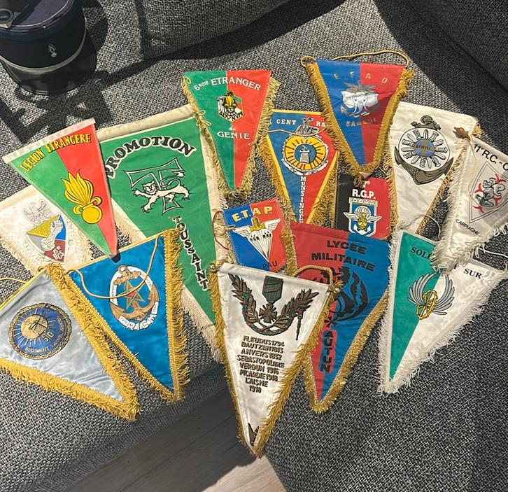 15x Vaantjes Franse Leger, Verzamelen, Militaria | Algemeen, Landmacht, Overige gebieden, Ophalen of Verzenden
