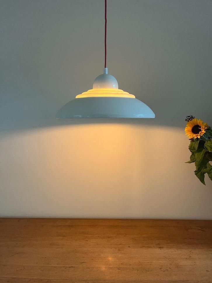 Vintage Knud Christensen - UFO lamp - Deense design lamp, Huis en Inrichting, Lampen | Hanglampen, Gebruikt, Minder dan 50 cm