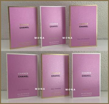 Chance set 6 parfum samples proefjes testers monsters beschikbaar voor biedingen