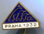 Csitta PRAHA 1932 email op koper speldje ( W_516 ), Verzenden, Zo goed als nieuw, Stad of Land, Speldje of Pin