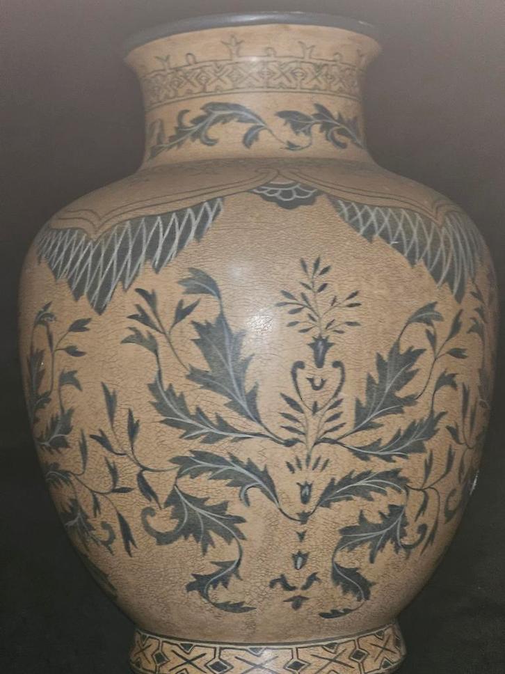 Antieke Chinese Vaas - Groot Formaat, Huis en Inrichting, Woonaccessoires | Vazen, Gebruikt, Overige kleuren, 75 cm of meer, Aardewerk of Porselein