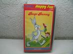 vhs 108a bugs bunny happy fun, Alle leeftijden, Ophalen of Verzenden, Zo goed als nieuw, Tekenfilms en Animatie