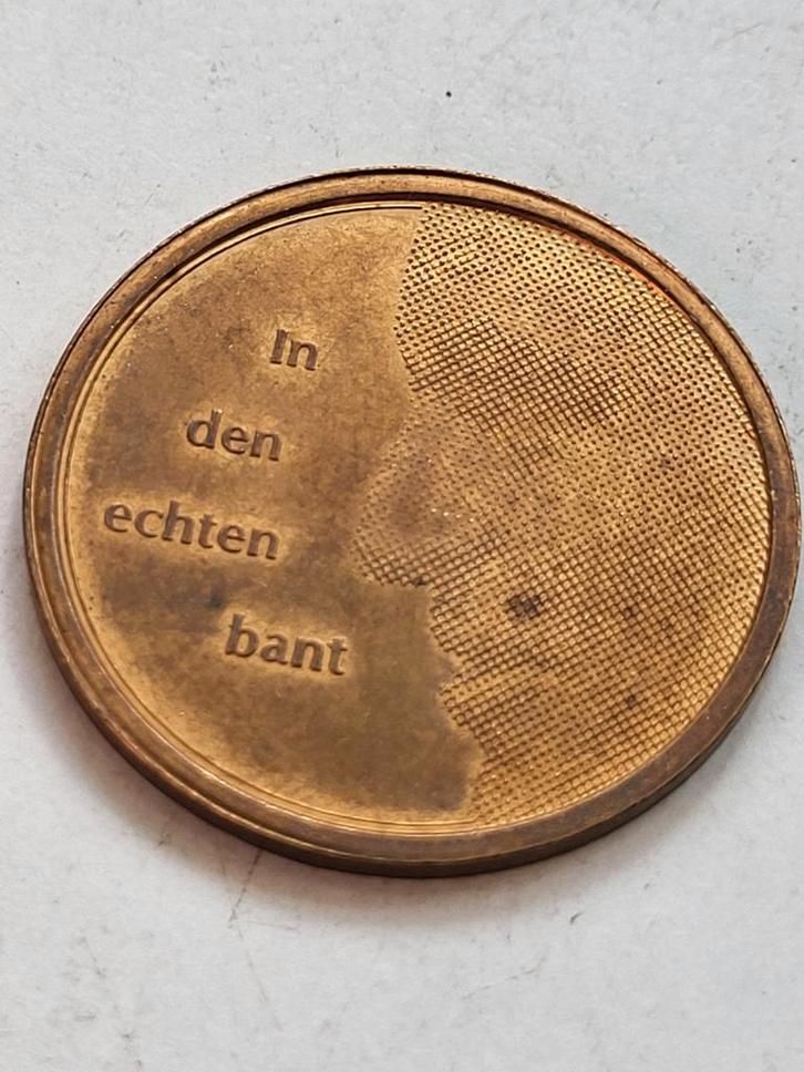 's Rijks munt 1991 Penning muntmeester " In den echten bant", Postzegels en Munten, Penningen en Medailles, Ophalen of Verzenden