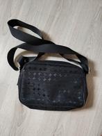 ECCO Tas Crossbody, Zwart Canvas met Leren Afwerking, Ophalen of Verzenden, Zo goed als nieuw, Zwart