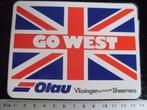 sticker Olau vlissingen sheerness logo go west uk engeland, Verzenden, Zo goed als nieuw, Bedrijf of Vereniging
