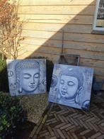 2x boeddha schilderij, Tuin en Terras, Tuinwanddecoratie, Gebruikt, Ophalen