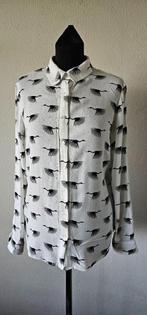 geprintte vogels blouse van Zilch maat M (27725), Kleding | Dames, Blouses en Tunieken, Ophalen of Verzenden, Overige kleuren