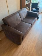 Bruine Suede 2,5 Zits Bank z.g.a.n., Huis en Inrichting, Banken | Bankstellen, Ophalen, Gebruikt, 150 tot 200 cm, Tweepersoons