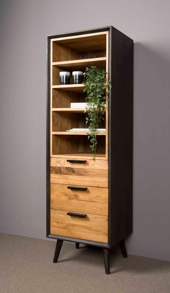 *41% KORTING* Boekenkast Kast Teak Enz., Huis en Inrichting, Kasten | Boekenkasten, Nieuw, 200 cm of meer, 25 tot 50 cm, Ophalen of Verzenden