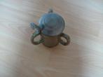 bierpot van Oolen met tinnen deksel en 3 oren, Antiek en Kunst, Antiek | Keramiek en Aardewerk, Ophalen of Verzenden