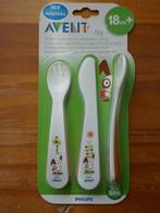 Kinder bestek set philips avent 3 delig nieuwstaat easy grip, Ophalen of Verzenden