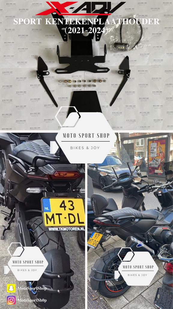 Honda XADV 750 Sport kentekenplaathouder+kentekenverlichting, Ophalen