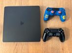 Ps4 slim + 2 controllers, Spelcomputers en Games, Spelcomputers | Sony PlayStation 4, 500 GB, Met 2 controllers, Ophalen of Verzenden