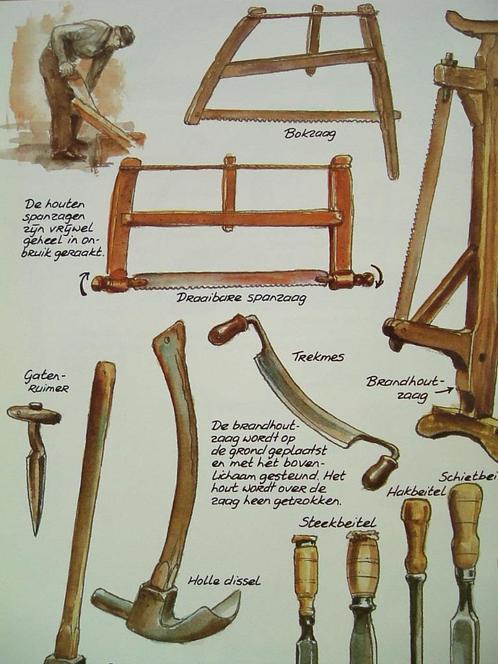 Ambacht en gereedschappen van de houtbewerkers., Boeken, Techniek, Gelezen, Ophalen of Verzenden