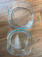 Glazen Schalen Set - Vierkant, Huis en Inrichting, Woonaccessoires | Schalen en Manden, Gebruikt, Schaal, Vierkant, Ophalen of Verzenden