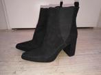 Nieuw suede look enkellaarsjes mt 39, H&M, Zwart, Lage of Enkellaarzen, Nieuw