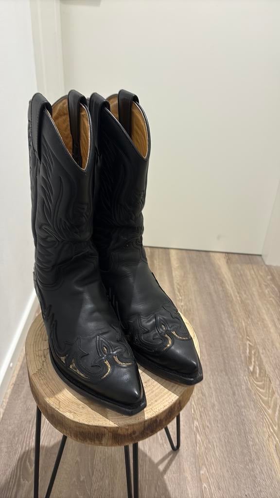 Sendra boots cowboylaarzen mt 40 zwart met python inleg incl, Kleding | Dames, Schoenen, Hoge laarzen, Zwart, Ophalen of Verzenden