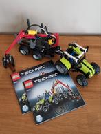 Lego technic 8049 tractor met boomstammentrailer/kar., Kinderen en Baby's, Speelgoed | Duplo en Lego, Ophalen of Verzenden, Zo goed als nieuw